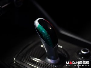 Alfa Romeo Giulia Gear Knob Trim - Carbon Fiber - Pre '20 models - Italian Theme - Feroce Carbon